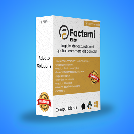 Facterni Elite – La facturation professionnelle, POS, Trésorerie et plus ..